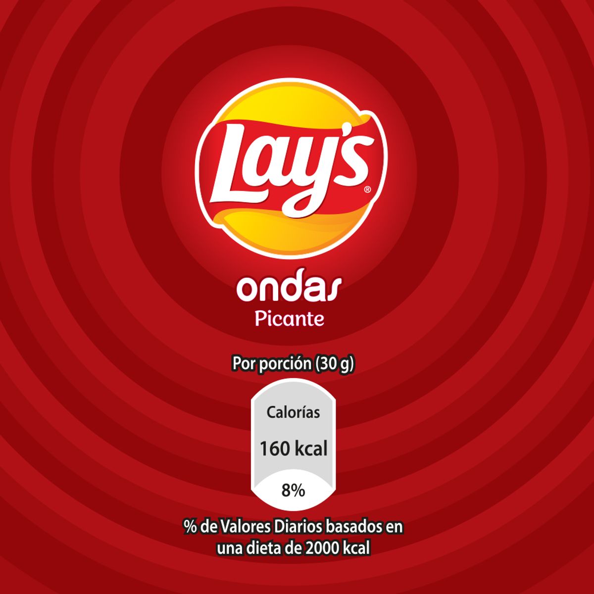 LAYS - Papas Lays Ondas Picante Bolsa 140 g