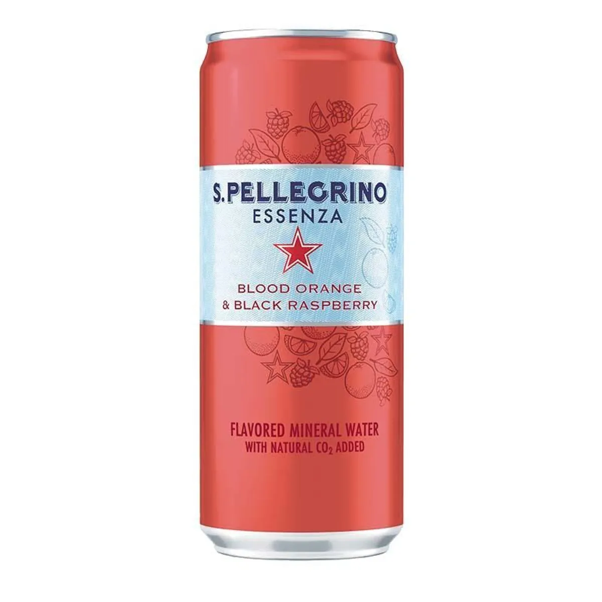 SAN PELLEGRINO - Bebida San Pellegrino Essenza Naranja Frambuesa Lata 330 mL