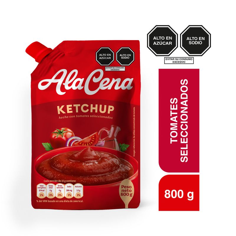 ALACENA - Ketchup Alacena Doypack 800 g