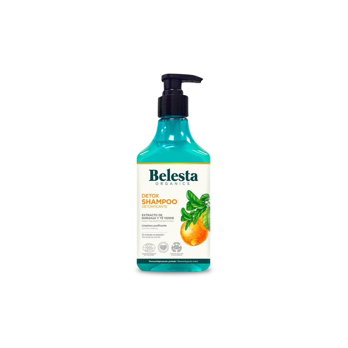 BELESTA - Shampoo Belesta Naranja y Té Verde Envase 400 mL