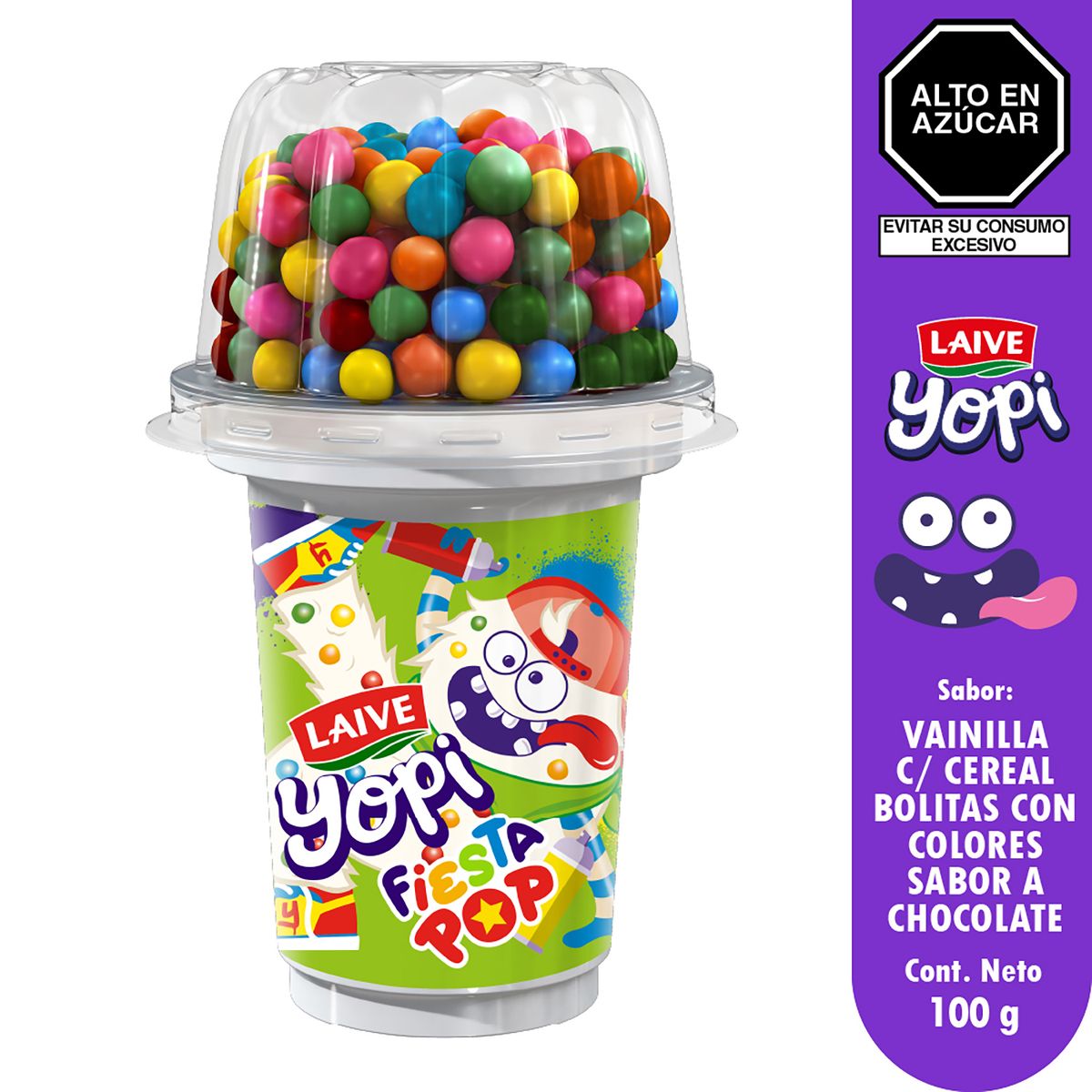 LAIVE - Yogurt Laive Yopimix Vainilla Chocolate Colores Envase 100 g