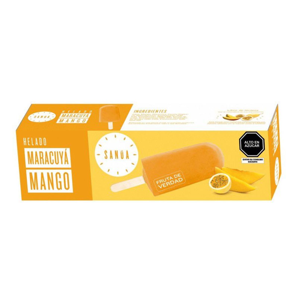 SANUA - PALETA HELADO MARACUYA MANGO X70G