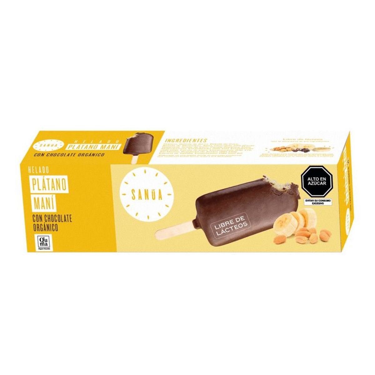 SANUA - PAL HEL PLATANO MANI CON CHOCOLATE X85G