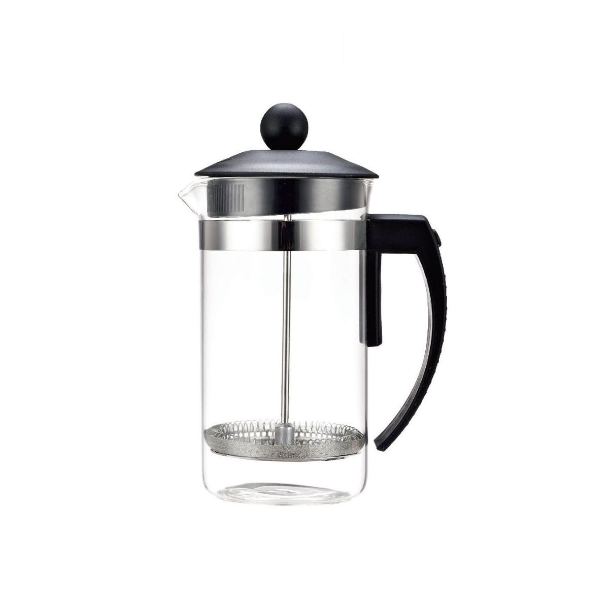 CASA JOVEN - Cafetera Presión 1L Borosilicato Negra Casa Joven