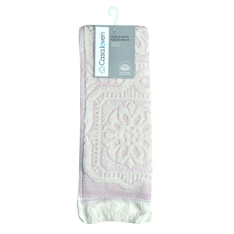  - TOALLA VISITA FLECOS MAUVE