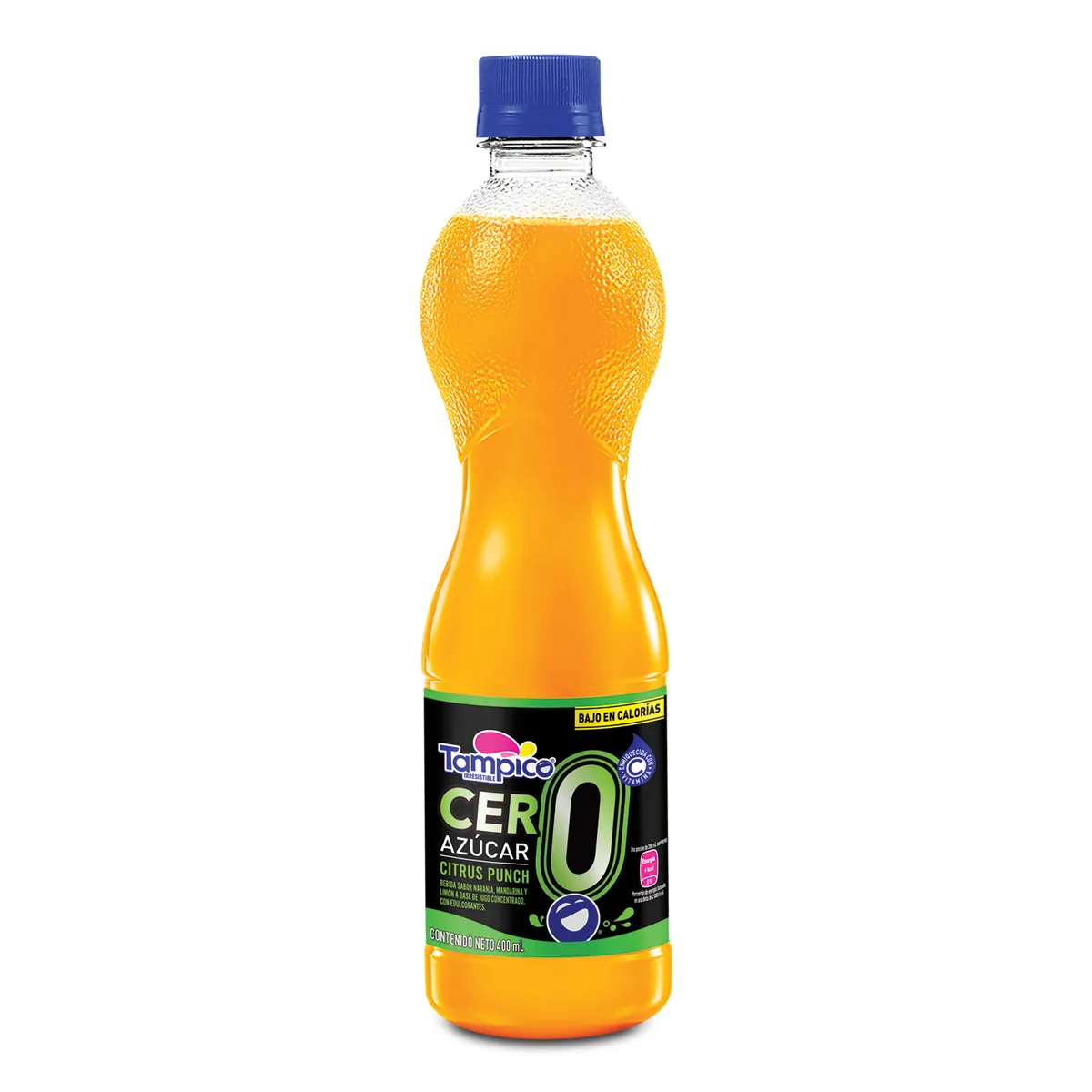 TAMPICO - Bebida Tampico Cero Citrus Punch Botella 400 mL
