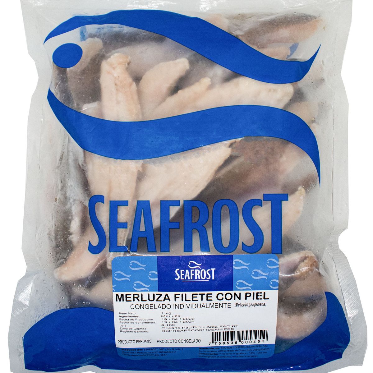 SEAFROST - Filete de Merluza con Piel