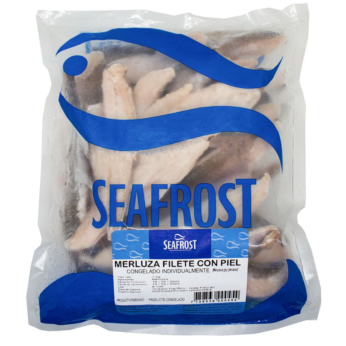 SEAFROST - Filete de Merluza con Piel