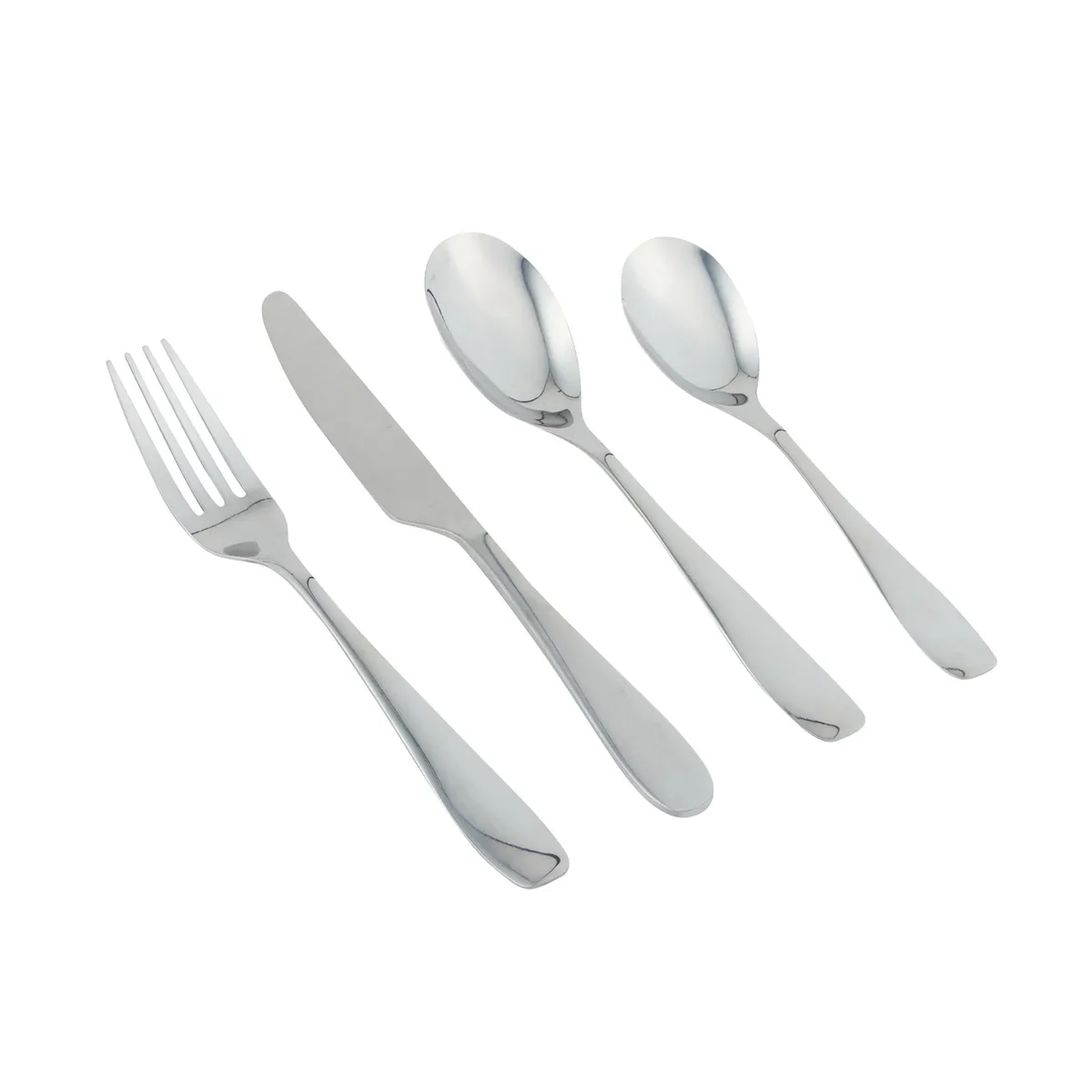 Casa Joven - Juego de Cubiertos Acero Inoxidable E2 4 Piezas