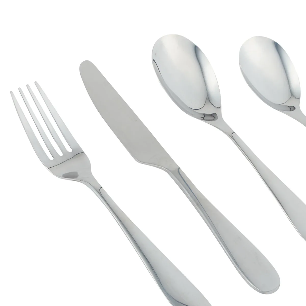 Casa Joven - Juego de Cubiertos Acero Inoxidable E2 4 Piezas