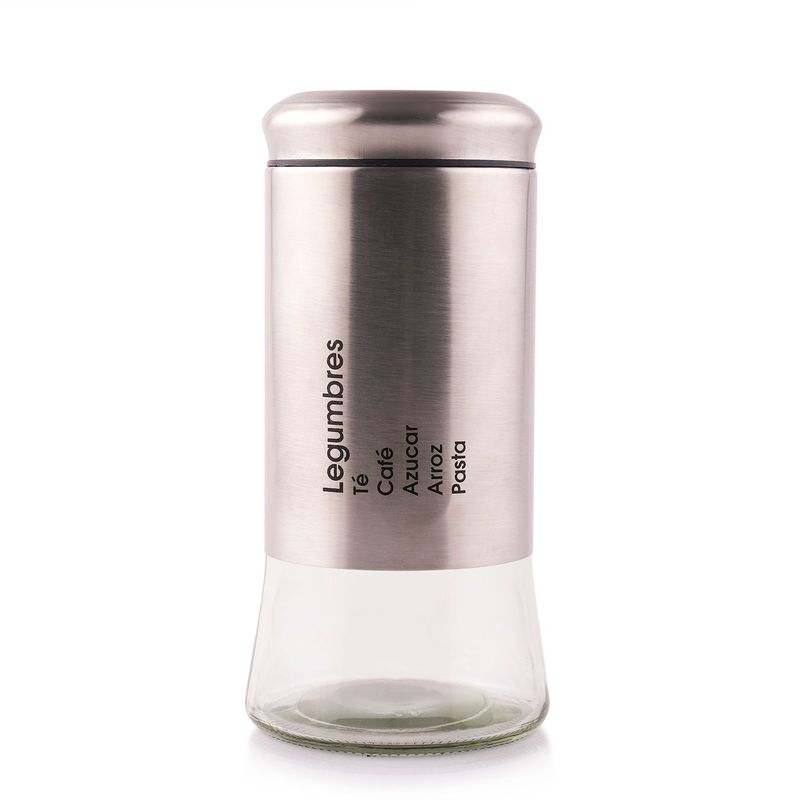 Casa Joven - Canister de Vidrio Acero 1200mL Casa Joven