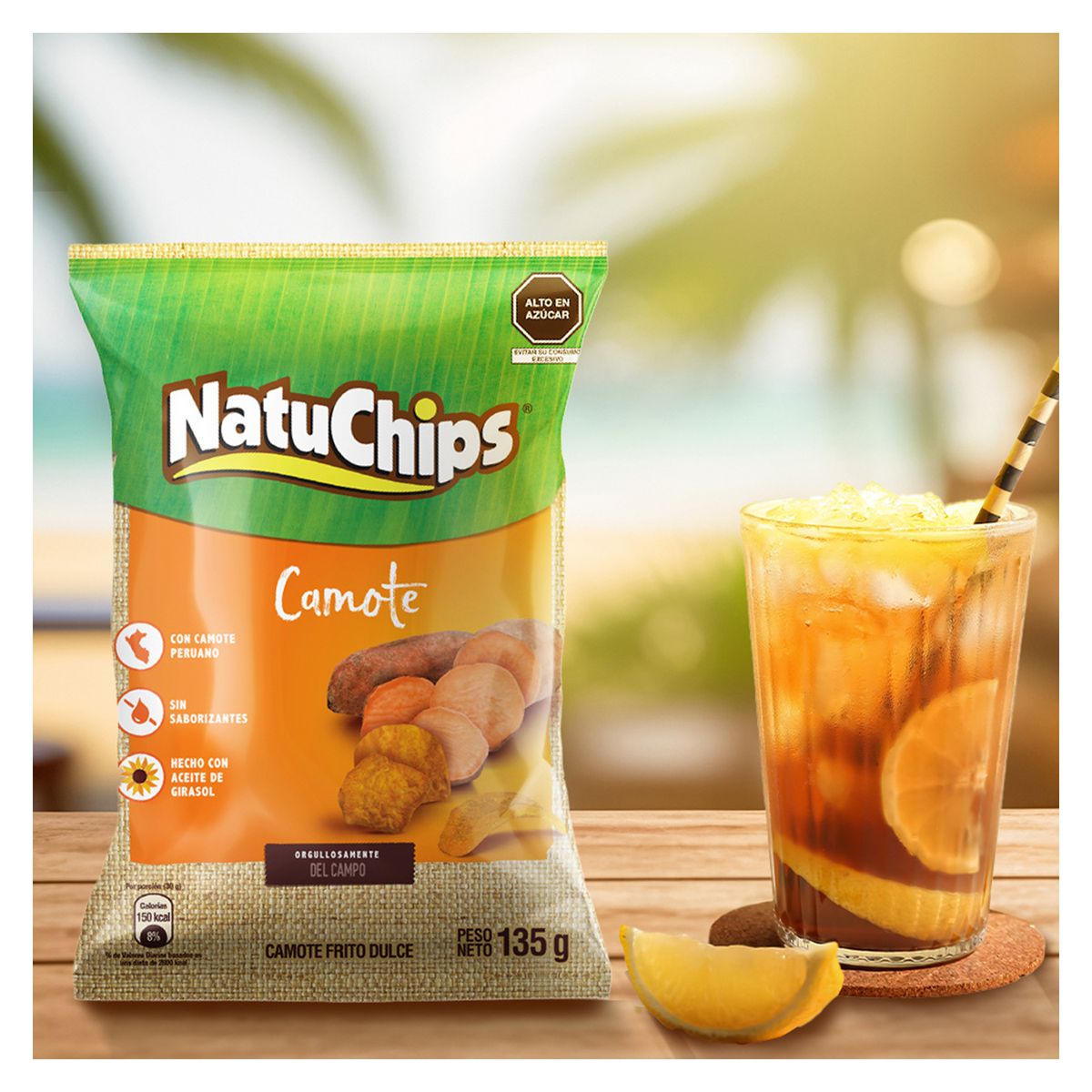 NATUCHIPS - Snack NatuChips Camote Dulce Bolsa 135 g
