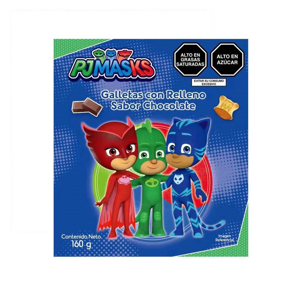 PJ MASKS - Galletas Con Relleno Chocolate Pj Masks 160g