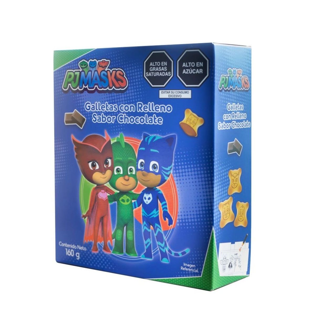 PJ MASKS - Galletas Con Relleno Chocolate Pj Masks 160g