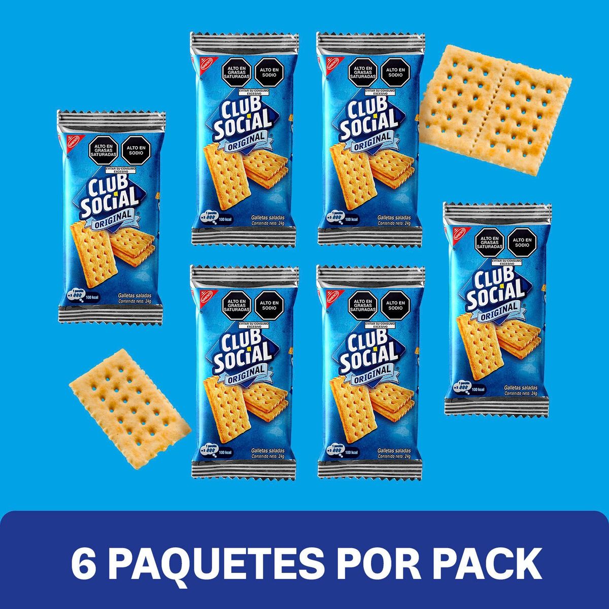 CLUB SOCIAL - Galleta Club Social Regular Sixpack 144 g