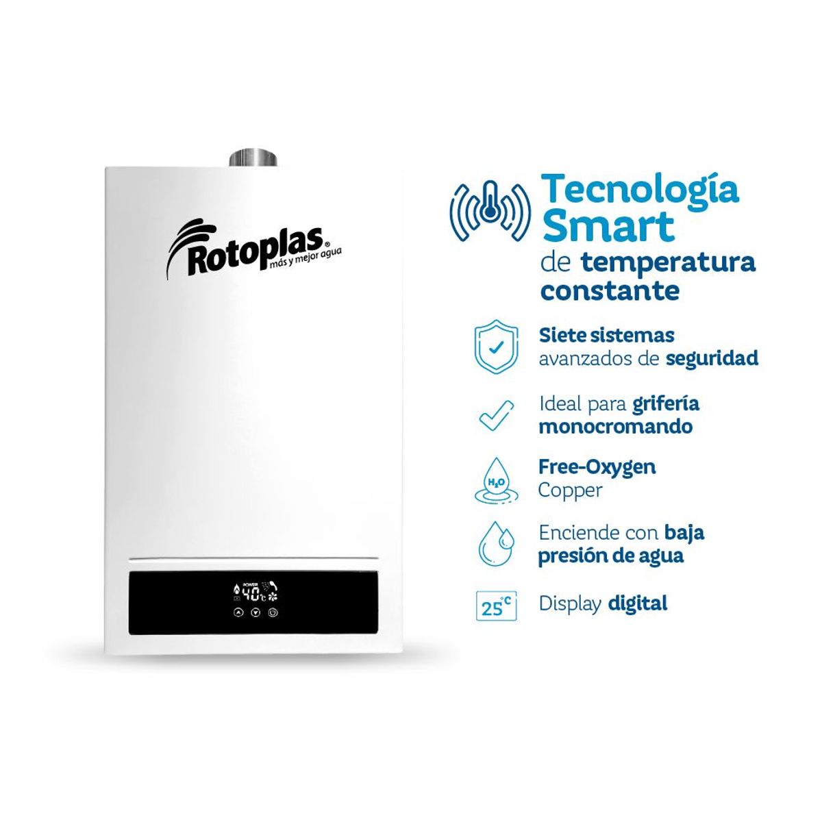 ROTOPLAS - Rotoplas Terma a Gas Confort Max 10L Gn