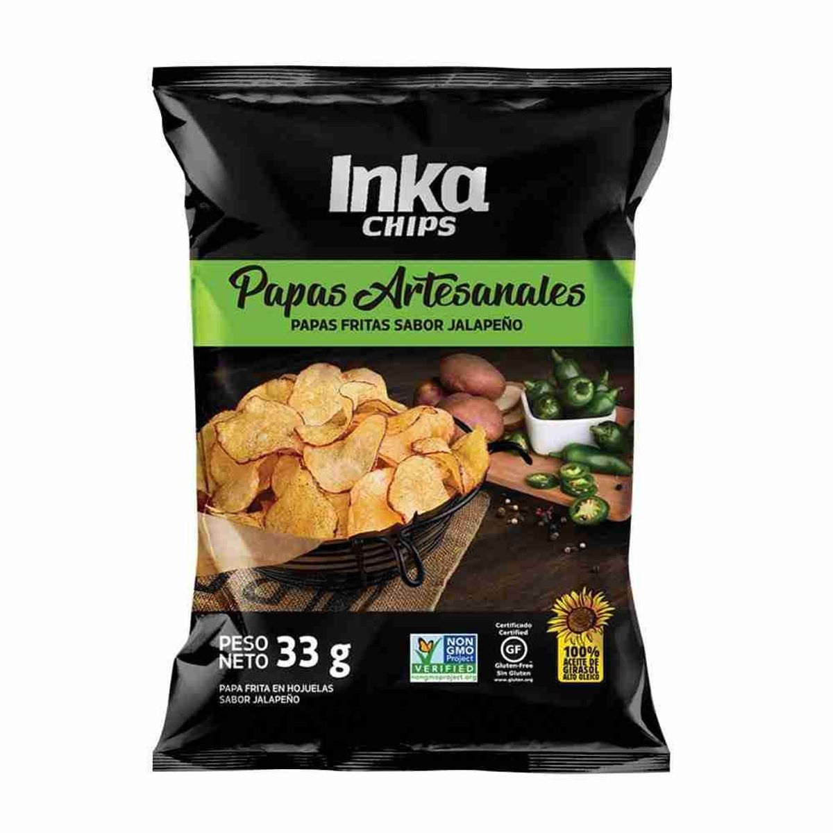 INKA CHIPS - Papa Inka Chips Jalapeño Empaque 30 g