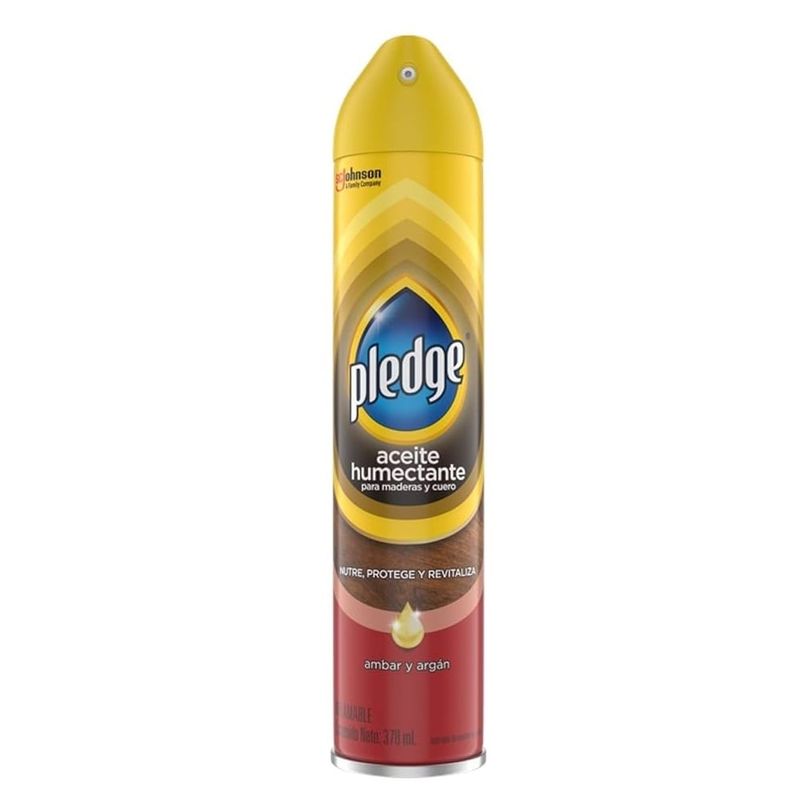 PLEDGE - Aceite Humectante Pledge Aerosol Madera Cuero Envase 378 mL