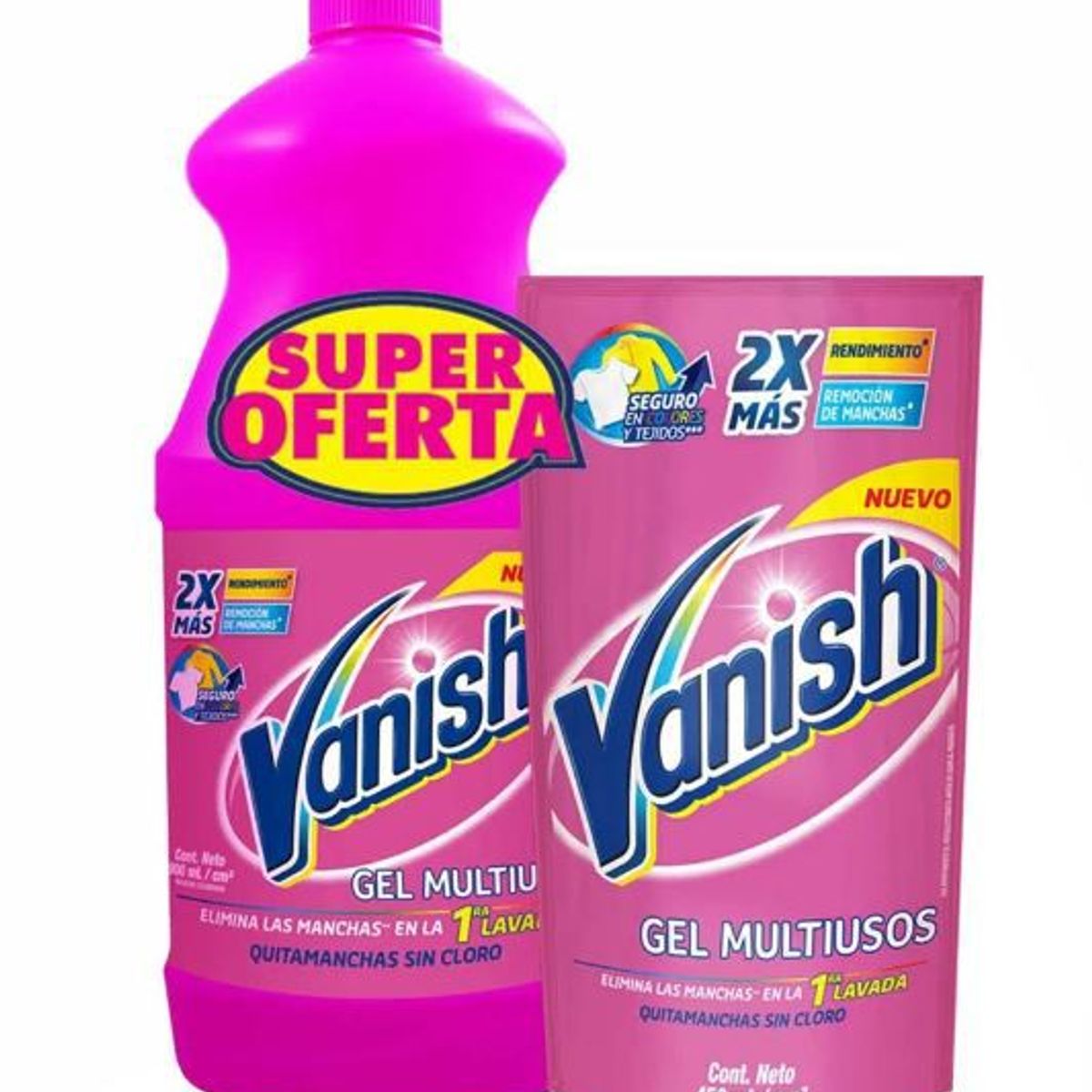 VANISH - Pack Quitamancha Vanish Ropa Color 900 mL + Doypack 450 mL