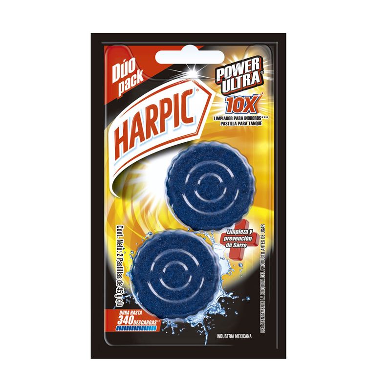 HARPIC - Pastilla Tanque Harpic 10X Power Ultra 45G X 2Und