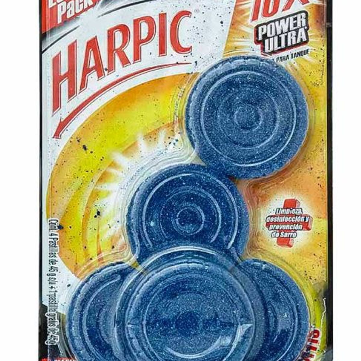 HARPIC - Desinfectante de Baño en Pastilla Harpic 10X Power Ultra Empaque 5 Und