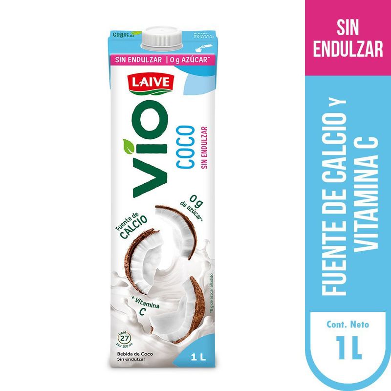 LAIVE - Bebida de Coco Sin Endulzar Laive Caja 1 L