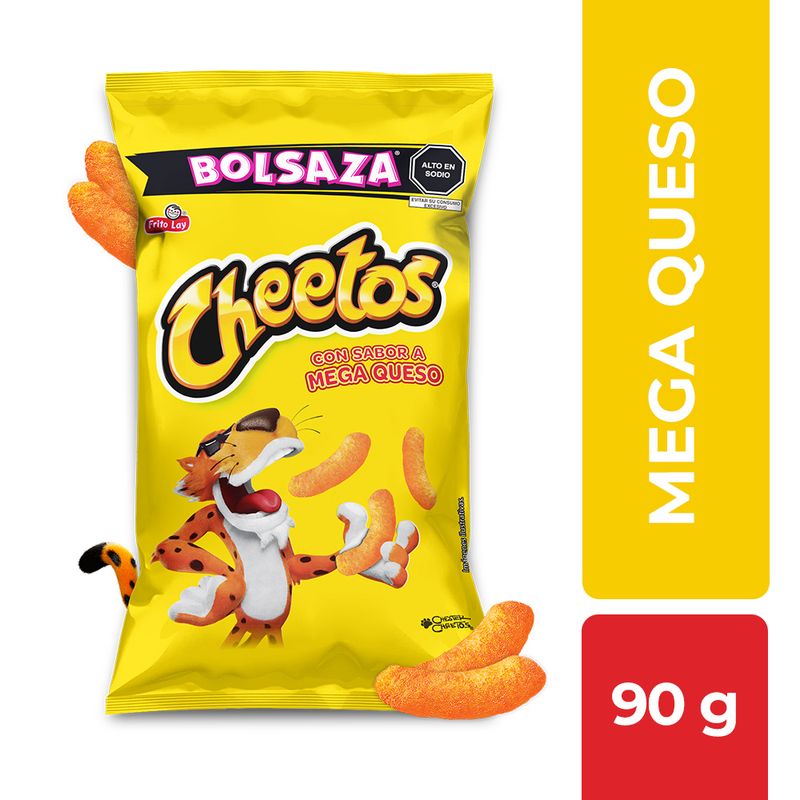 CHEETOS - Snacks Mega Queso Cheetos Bolsa 90 g