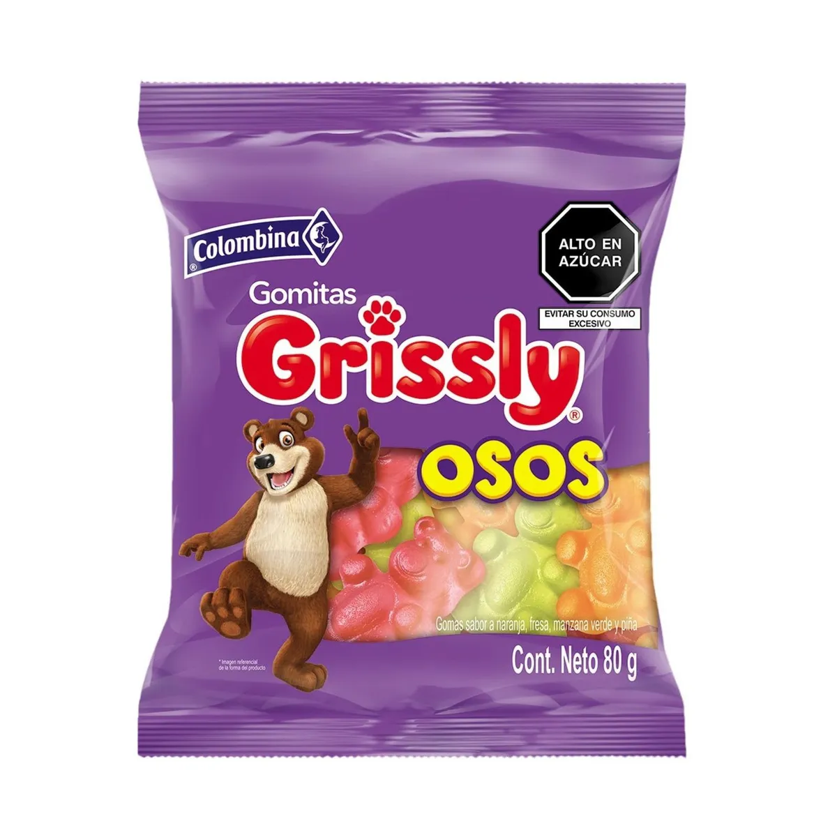 GRISSLY - Gomita Grissly Osos Empaque 80 g
