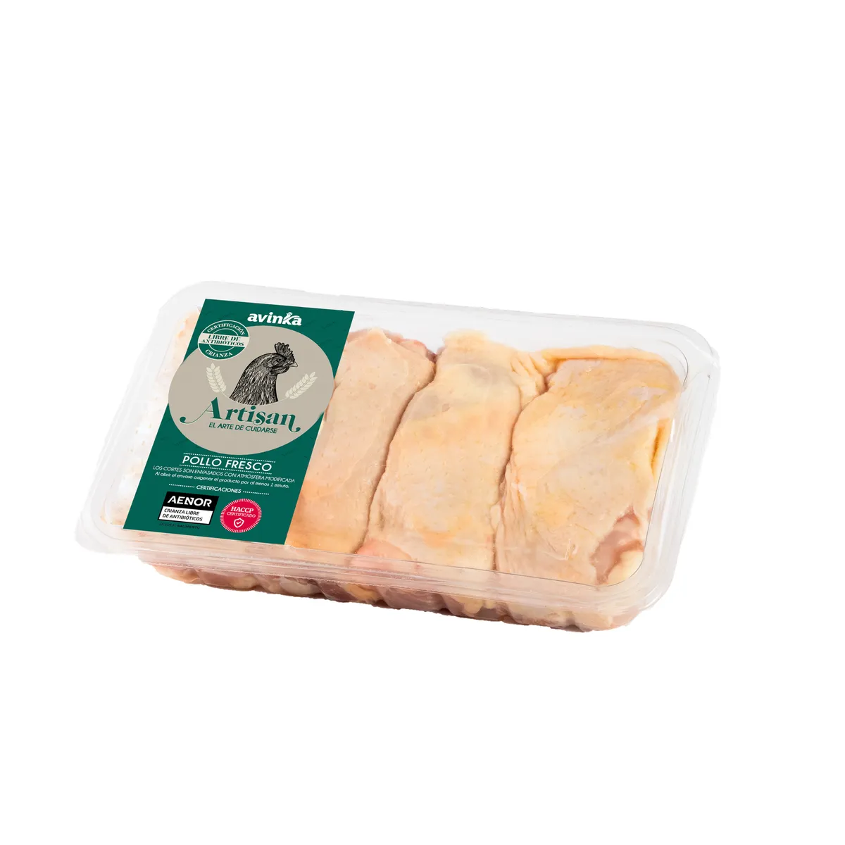 AVINKA - Filete de Pierna con Piel Artisan. Libre de Antibióticos.