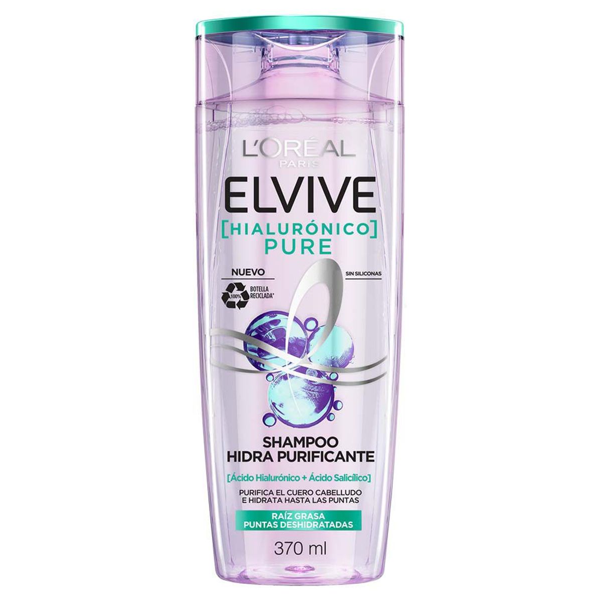 ELVIVE - Shampoo Elvive Hialurónico Pure Botella 370 mL