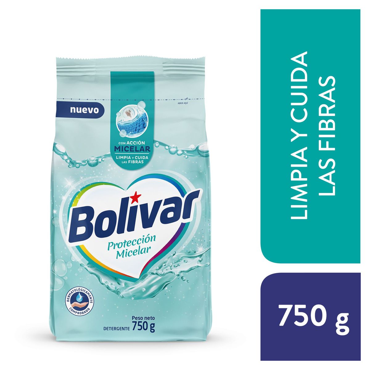 BOLIVAR - Detergente en Polvo Bolívar Protección Micelar Bolsa 750 g