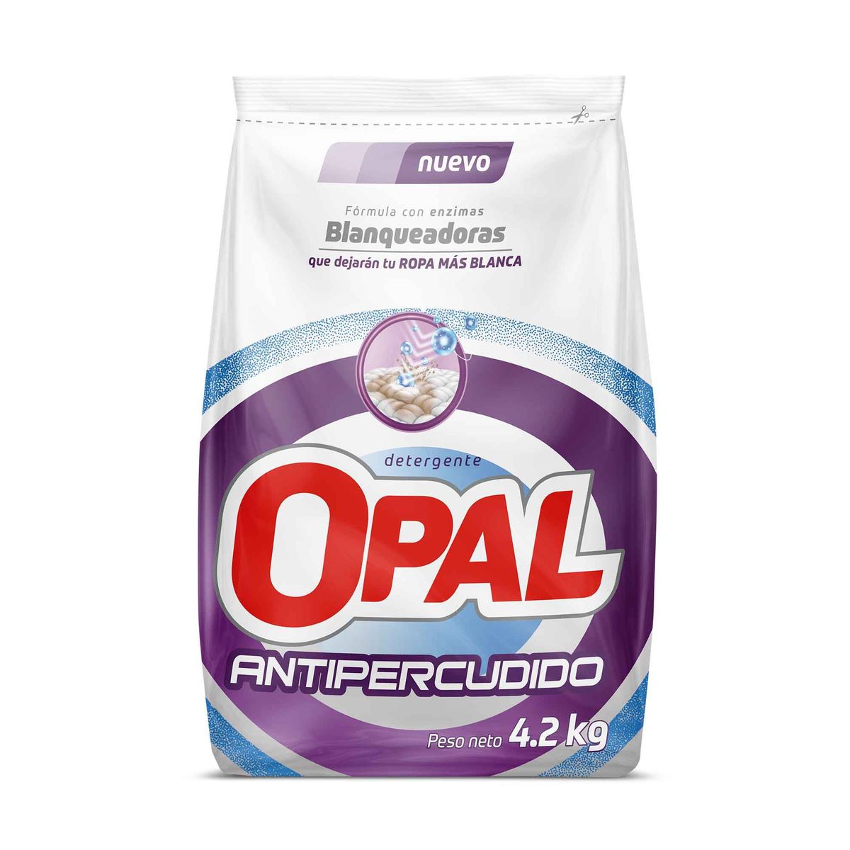 OPAL - Detergente en Polvo Opal Antipercudido Bolsa 4.2 Kg