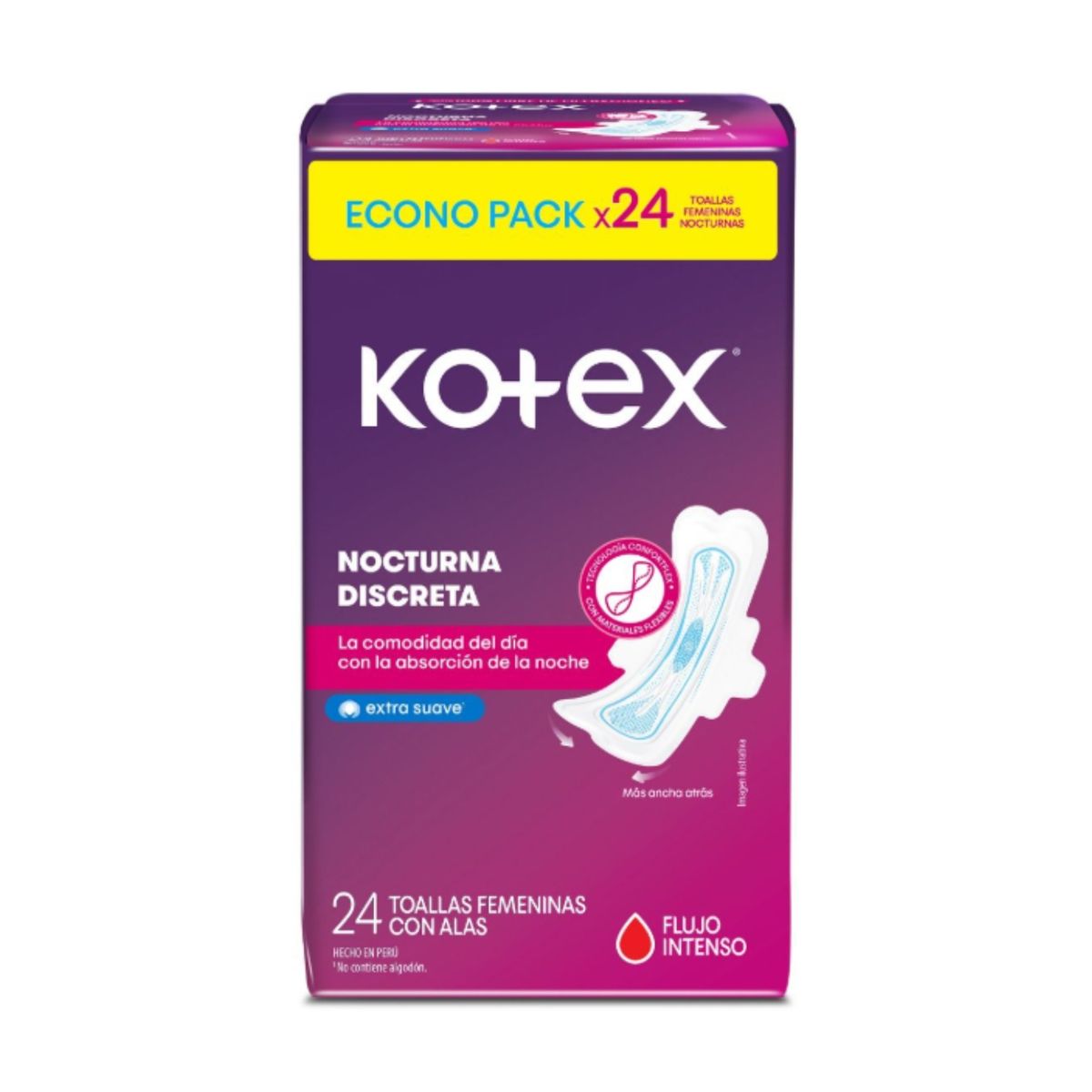 KOTEX - Toalla Higiénica Kotex Nocturna Ultrafina Empaque 24 und
