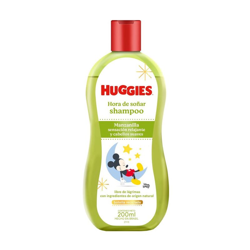 HUGGIES - Shampoo Huggies Hora De Soñar Manzanilla Botella 200 mL
