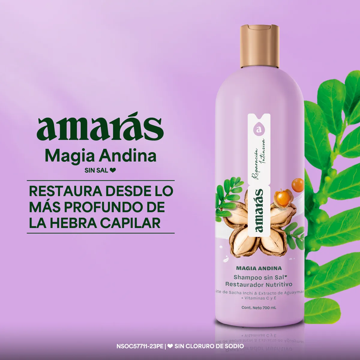 AMARAS - Shampoo Amarás Magia Andina Envase 700 mL