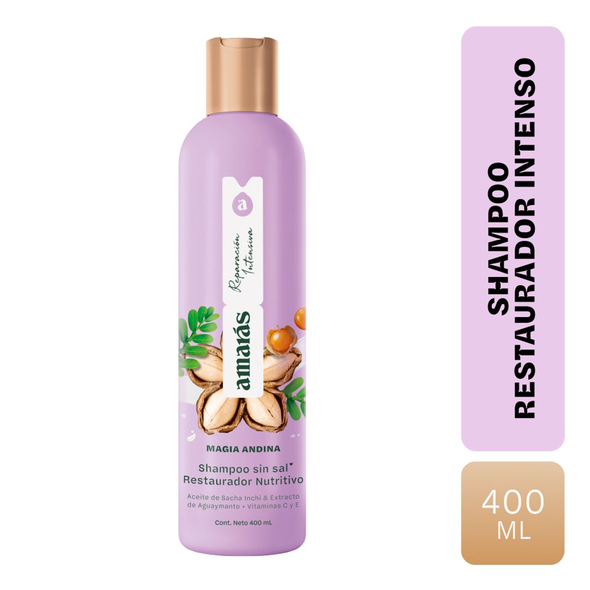 AMARAS - Shampoo Amarás Magia Andina Envase 400 mL
