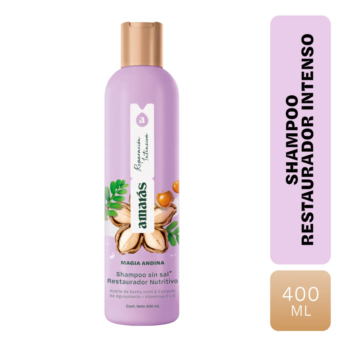 AMARAS - Shampoo Amarás Magia Andina Envase 400 mL