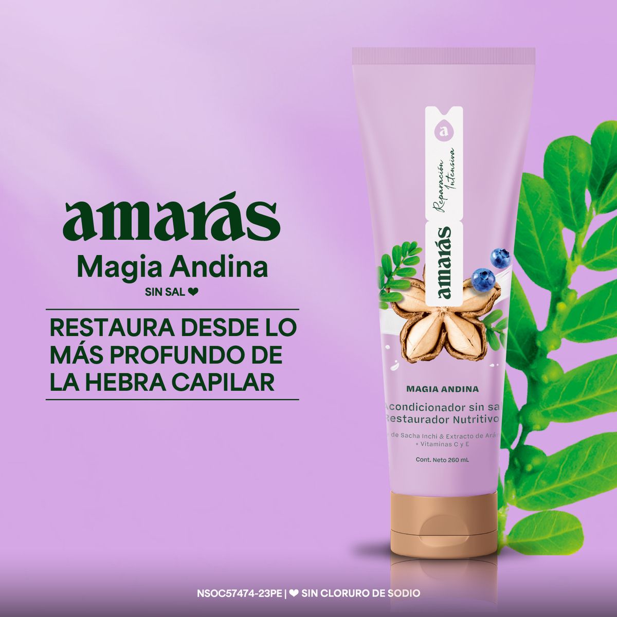 AMARAS - Acondicionador Amarás Magia Andina Envase 260 mL