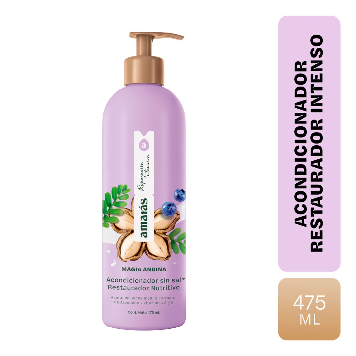 AMARAS - Acondicionador Amarás Magia Andina Envase 475 mL