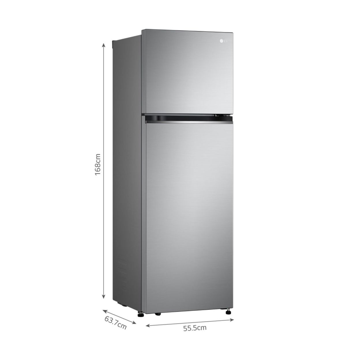 LG - Refrigeradora 264L Plateada Sin Dispen