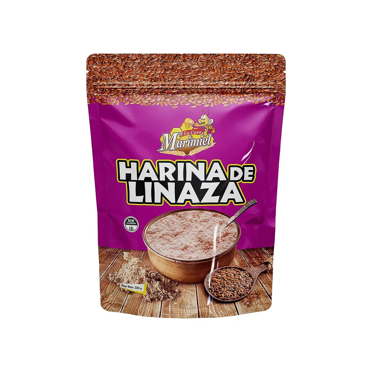 LA CASA MARIMIEL - HARINA DE LINAZA X 200G LA CASA MARIMIEL
