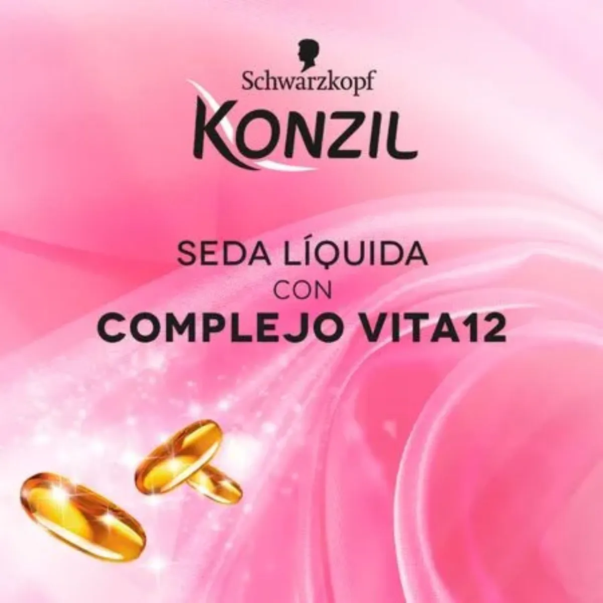 KONZIL - Shampoo Seda Líquido con Vitaminas 12 Konzil Botella 340 mL