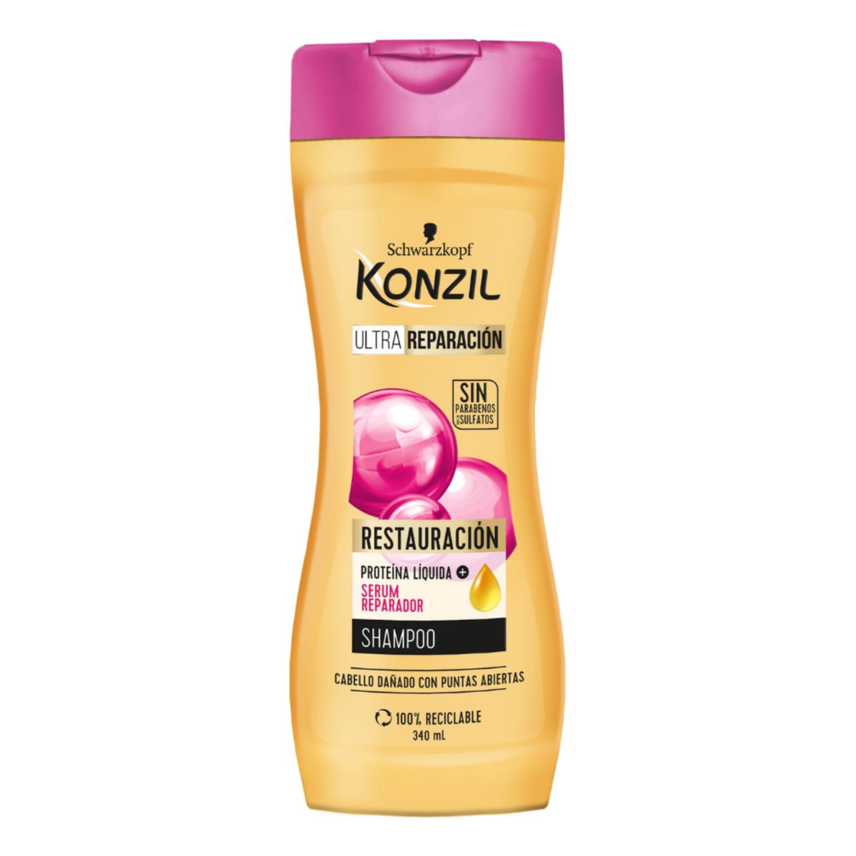 KONZIL - Shampoo Konzil Ultra Reparación Restauración Envase 340 mL