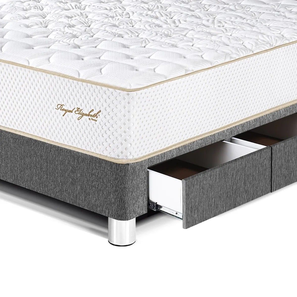 PARAISO - Dormitorio Royal Elizab Caj 1.5P Cab Blks Gris