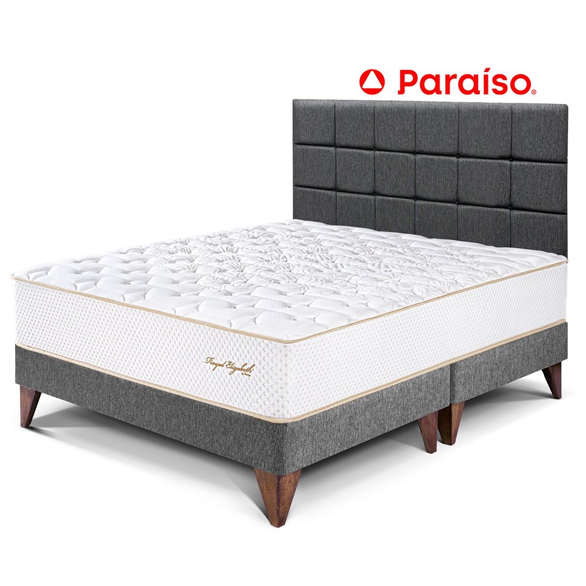 PARAISO - Dormitorio Eur Royal Elizab Ks Cab Blks Gris