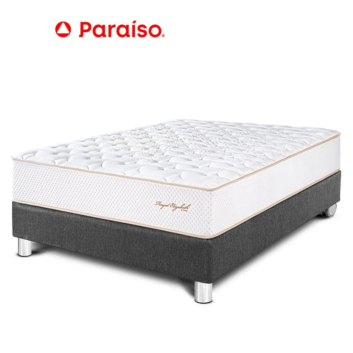 PARAISO - Cama Royal Elizab 1.5P Gris