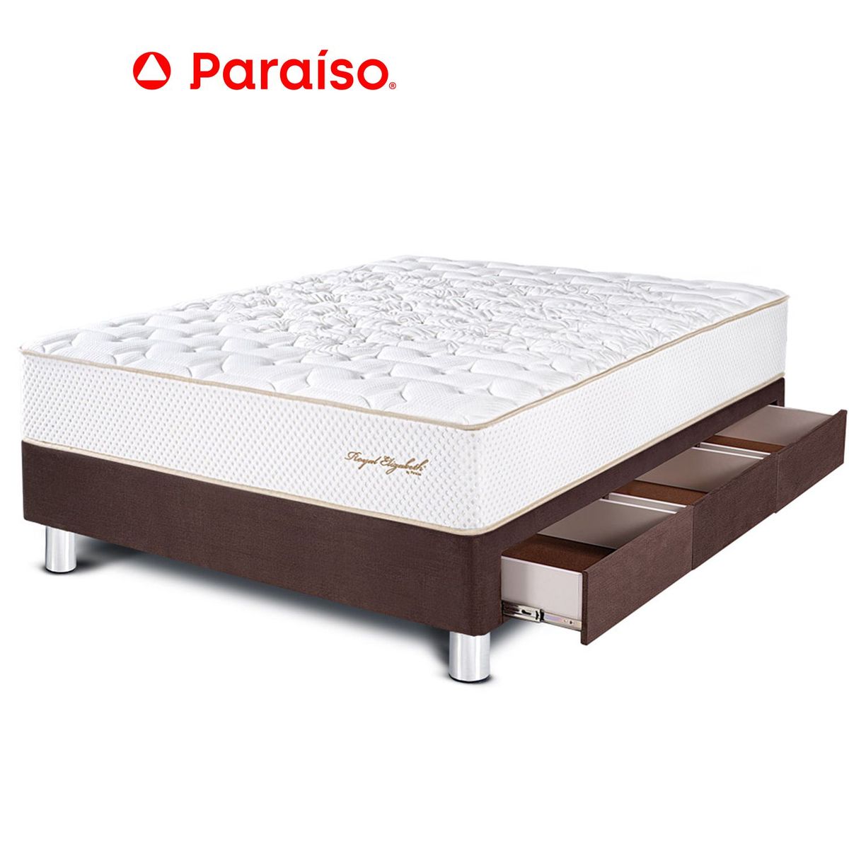 PARAISO - Cama Royal Elizab Caj 1.5P Cho
