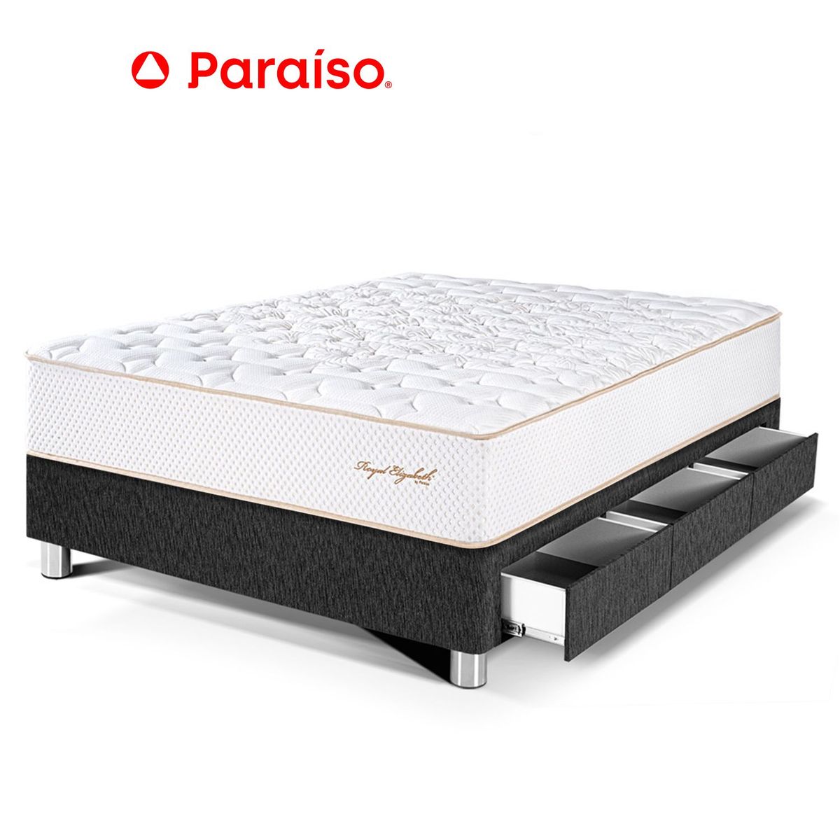 PARAISO - Cama Royal Elizab Caj 1.5P Char