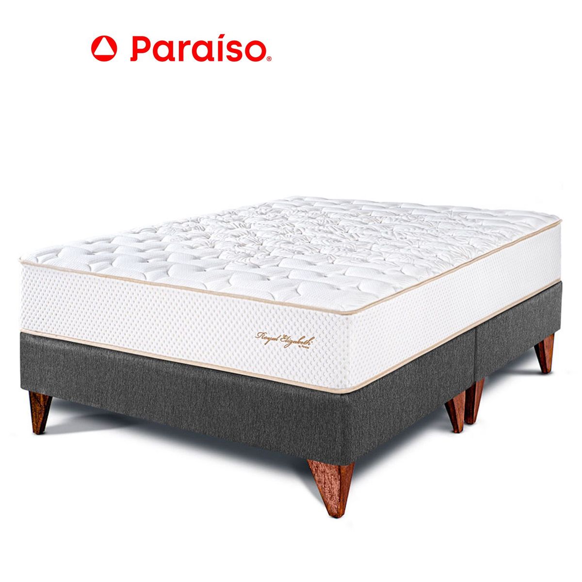 PARAISO - Cama Eur Royal Elizab Qs Gris