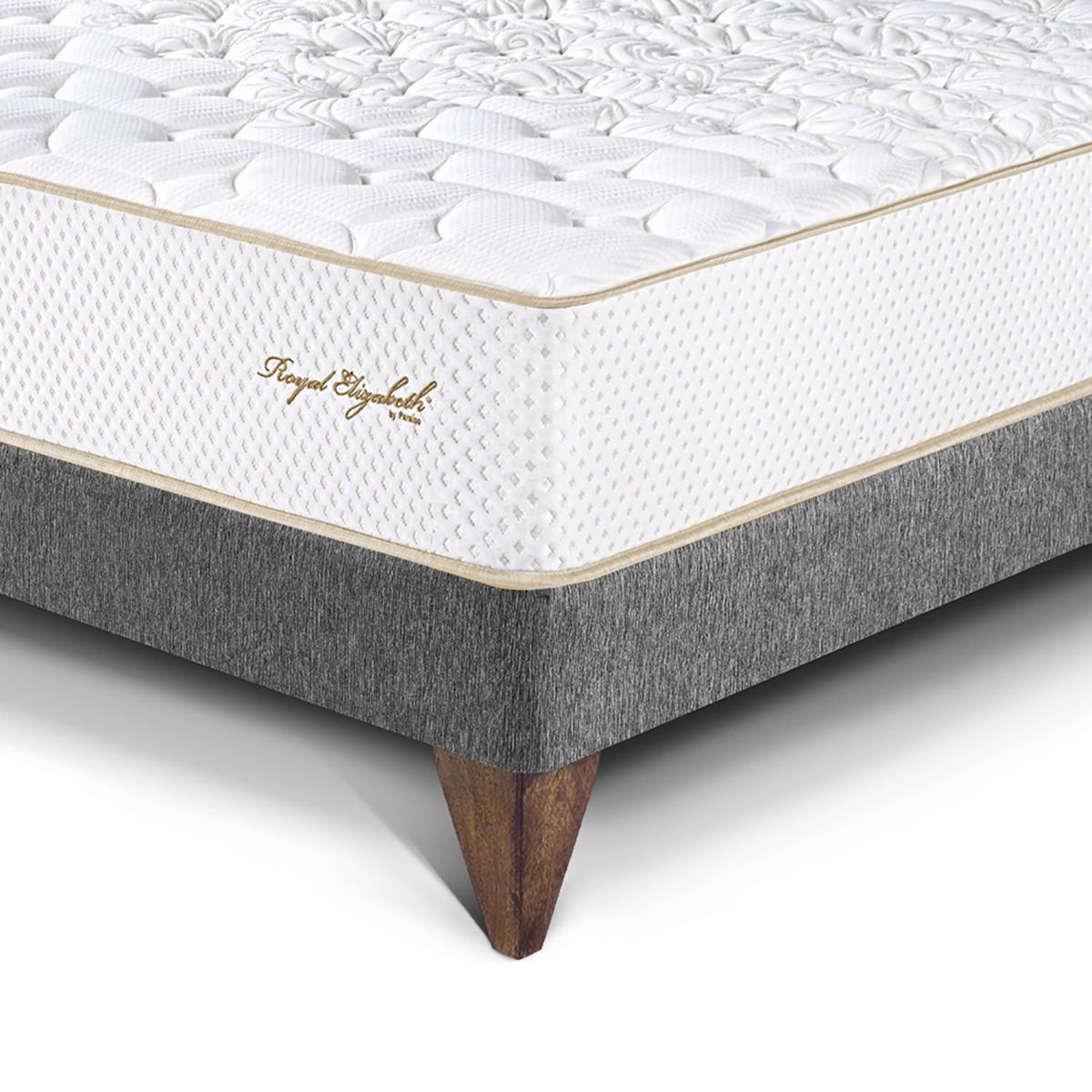 PARAISO - Cama Eur Royal Elizab Ks Gris